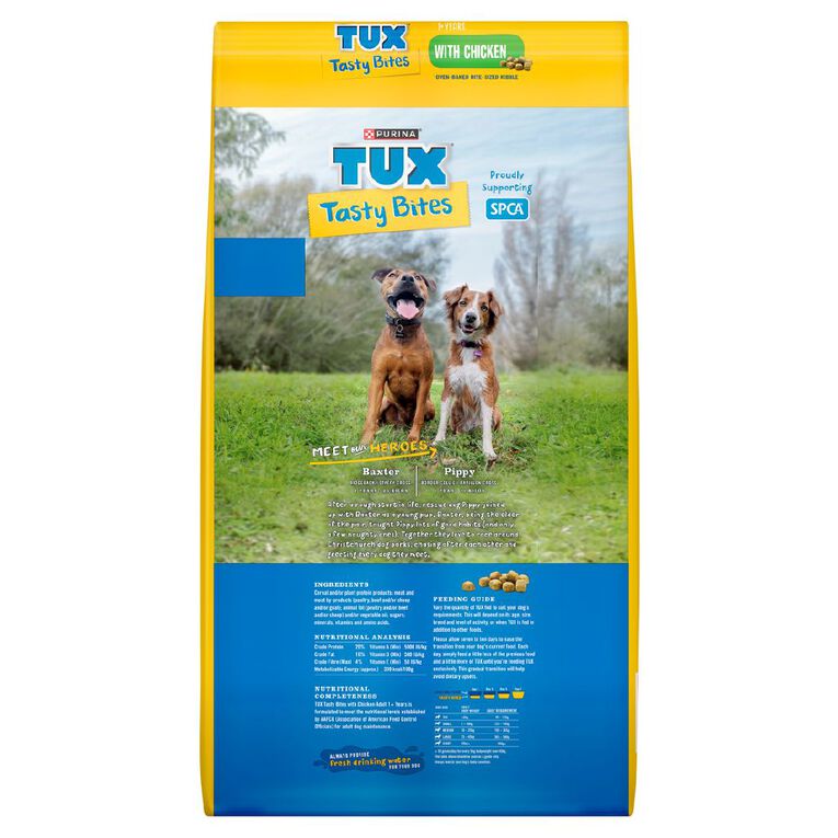 TUX NZ Tasty Bites Chicken Dry Dog Food 15kg, , hi-res