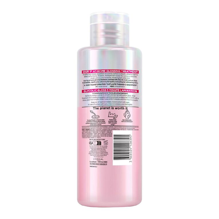 L'Oreal Paris Glycolic Gloss Lamination Hair Treatment 200ml, , hi-res