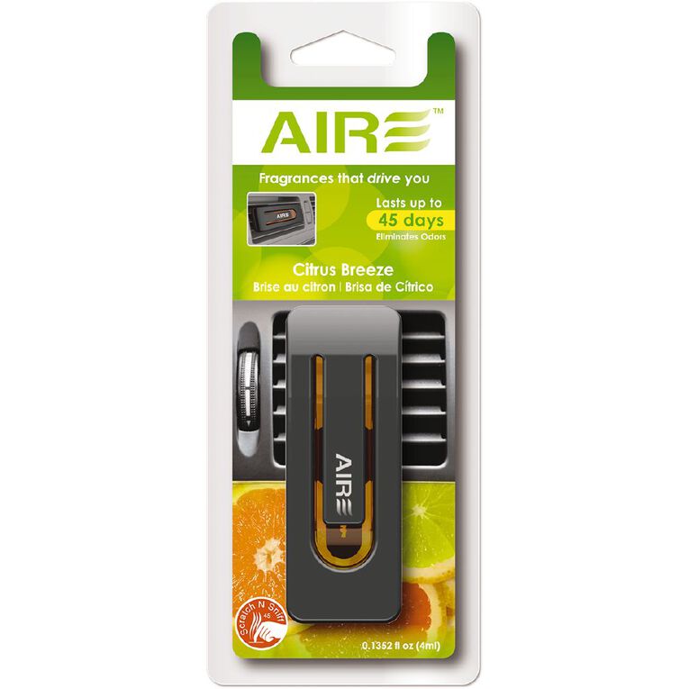 Aromate Air Scented Oil Vent Mount Car Air Freshener Citrus, , hi-res
