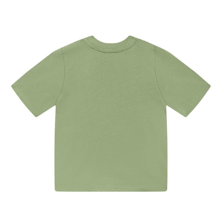 Young Original Preschool Short Sleeve Printed Tee, Green Mid, hi-res