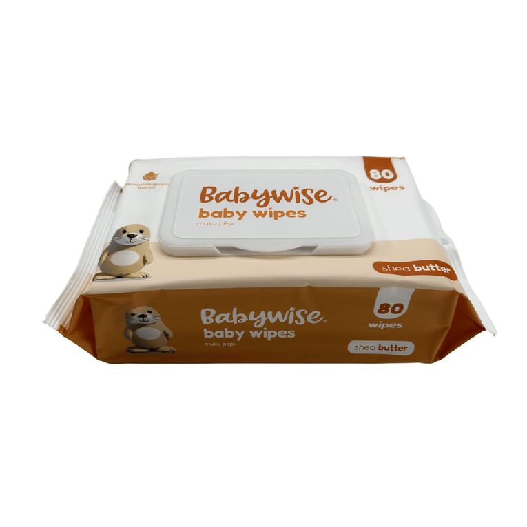 Babywise Wipes Shea Butter 80 Pack, , hi-res