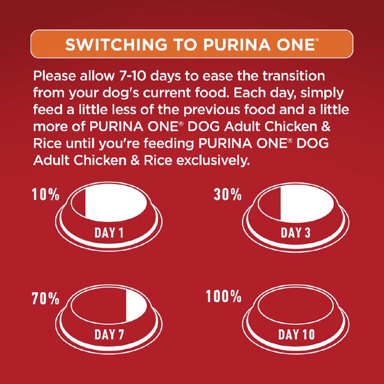 PURINA ONE Adult Chicken & Rice Dry Dog Food 6kg, , hi-res