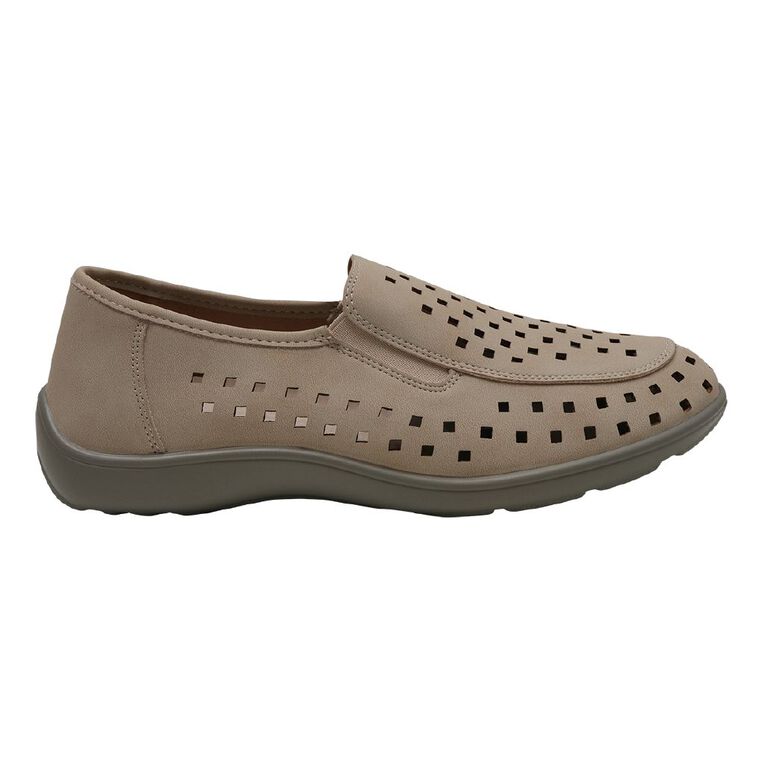 H&H Women's Vera Comfort Loafers, Taupe, hi-res