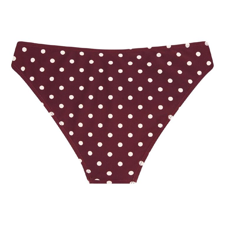 H&H Women's Classic Bikini Pants, Red Dark, hi-res