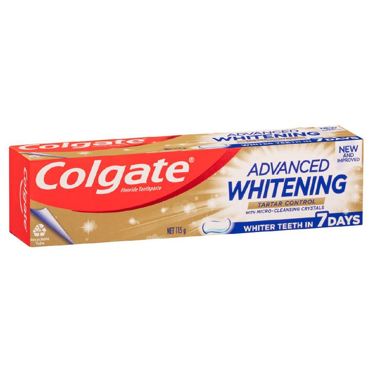 Colgate Advanced Whitening Tartar Control Toothpaste 115g, , hi-res
