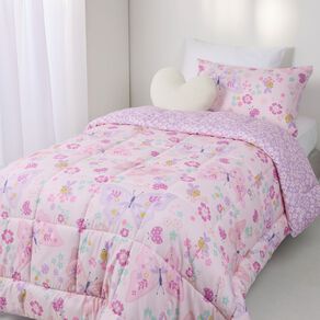 Living & Co Comforter Wildflower Multi-Coloured King Single
