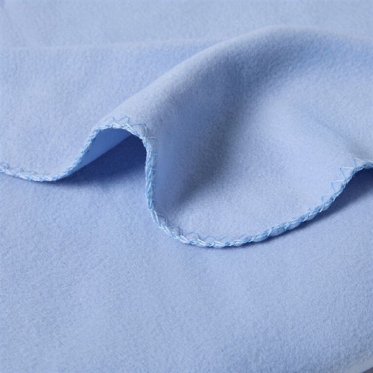 Living & Co Polar Fleece Blanket 180 X 200 Blue One Size, , hi-res