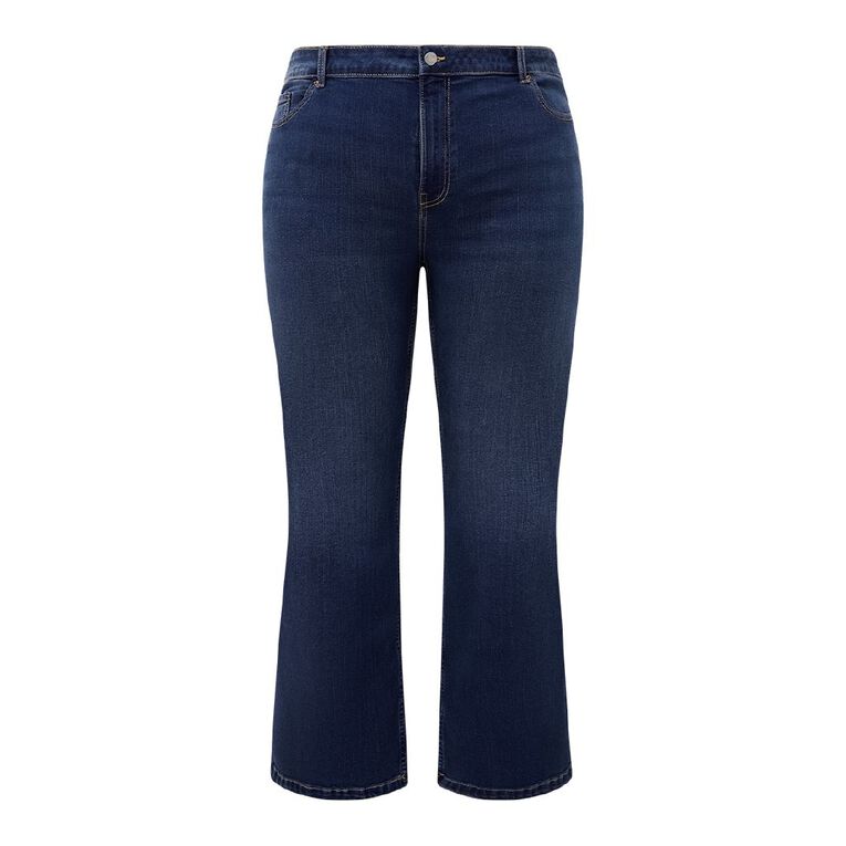H&H Women's Plus Size Mid Rise Bootcut Jeans, Denim Light, hi-res