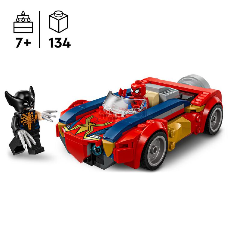LEGO Marvel Super Heroes Spider Man Car vs Venomized Wolverine 76336, , hi-res
