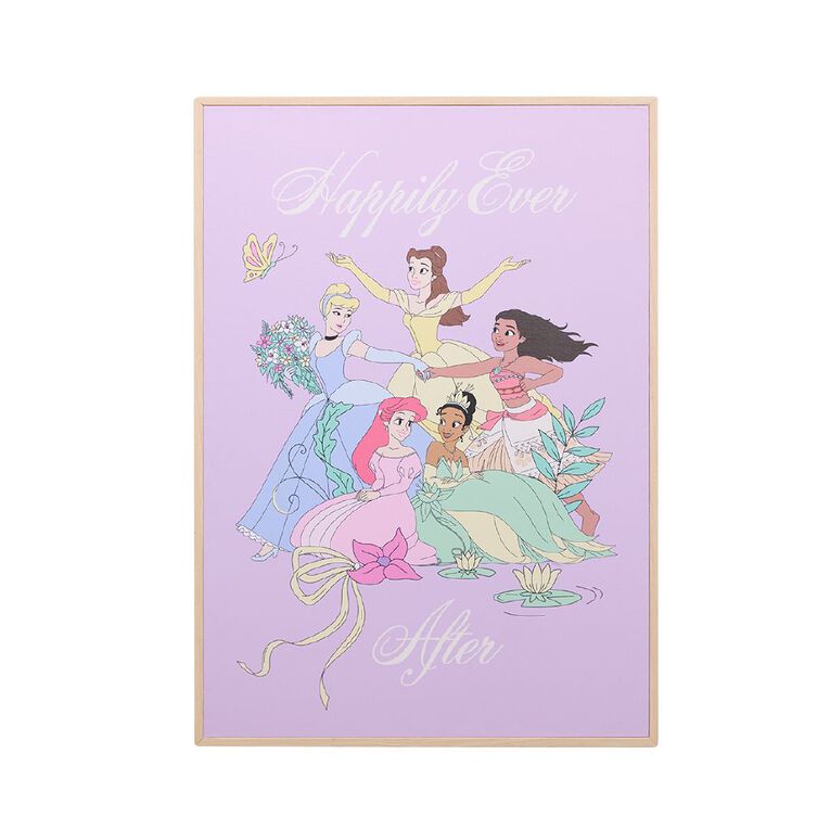 Disney Princess Framed Canvas Wall Art 50cm x 70cm, , hi-res