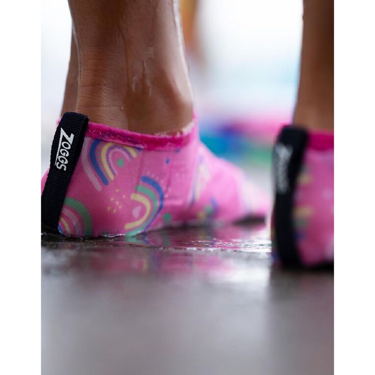 Zoggs Rainbow Antislip Socks Magenta, , hi-res