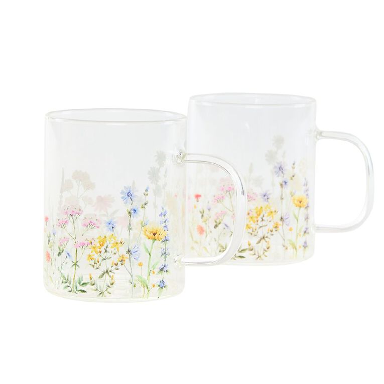 Living & Co Wildflower Mugs 2 Pack, , hi-res