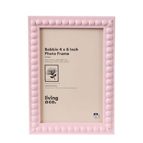 Living & Co Bobbin Photo Frame Pink
