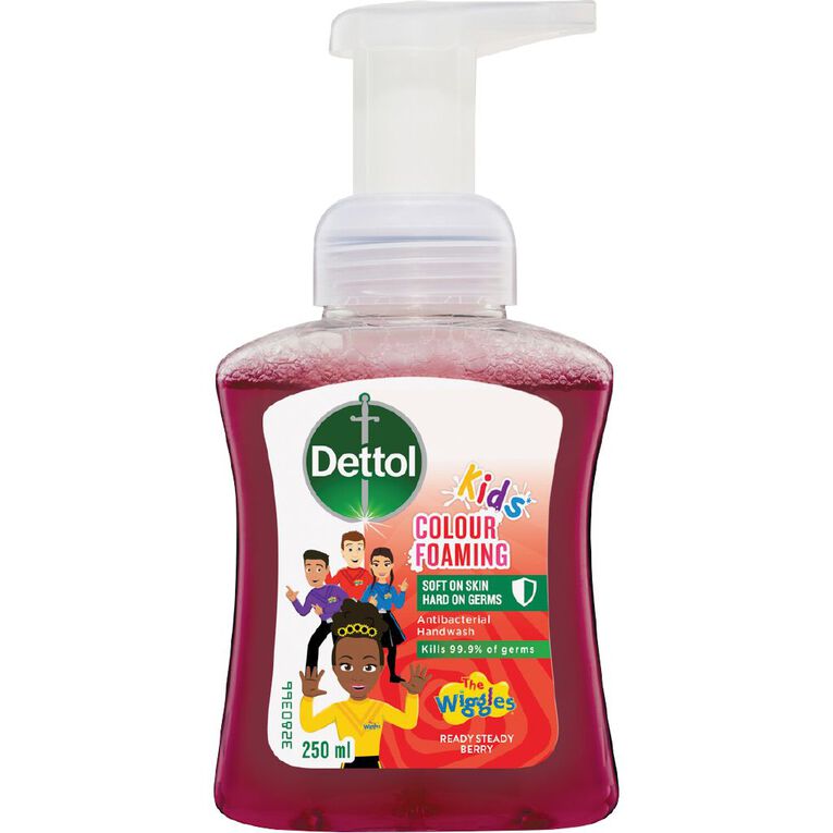 Dettol Kids Colour Foaming Hand Wash Berry 250ml, , hi-res