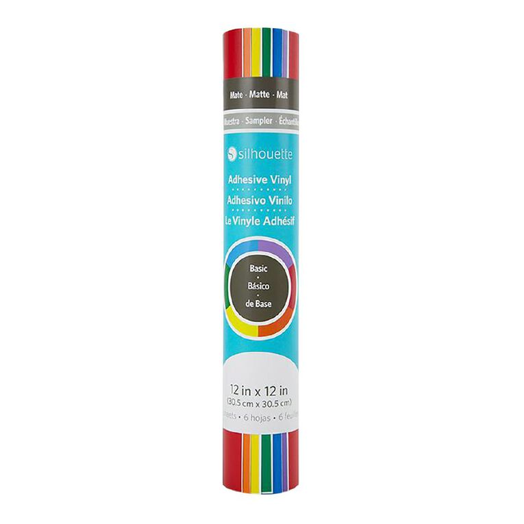 Silhouette Adhesive Vinyl Sampler Basic 12 x 12 inch 6 Sheets, , hi-res
