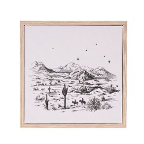 Living & Co Country Framed Canvas 25cm x 25cm