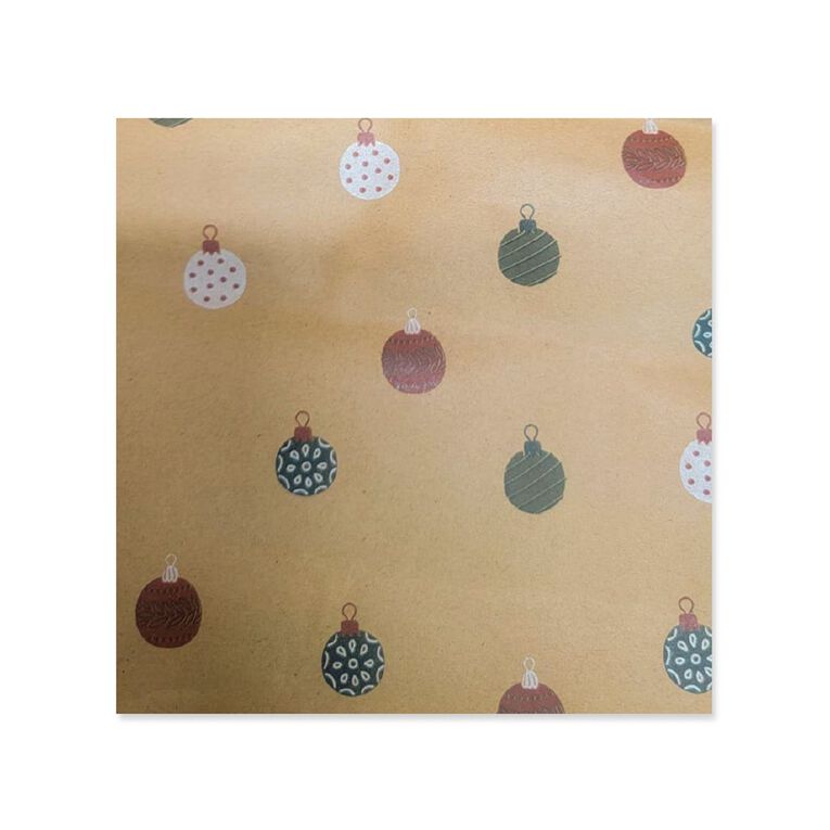 Wonderland Kraft Christmas Gift Wrap 70cm x 5m Assorted, , hi-res