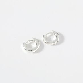 Sterling Silver Mini Huggie Earrings 11mm