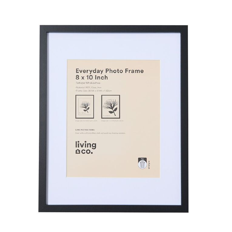 Living & Co Everyday Photo Frame 8in x 10in Black, , hi-res