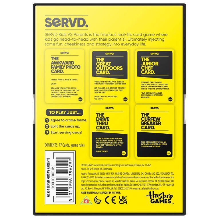 Hasbro Servd Kids vs Parents, , hi-res