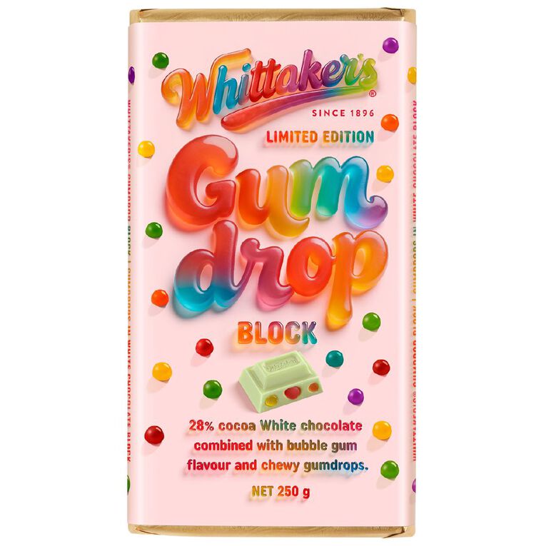 Whittaker's Gumdrop Block 250g, , hi-res