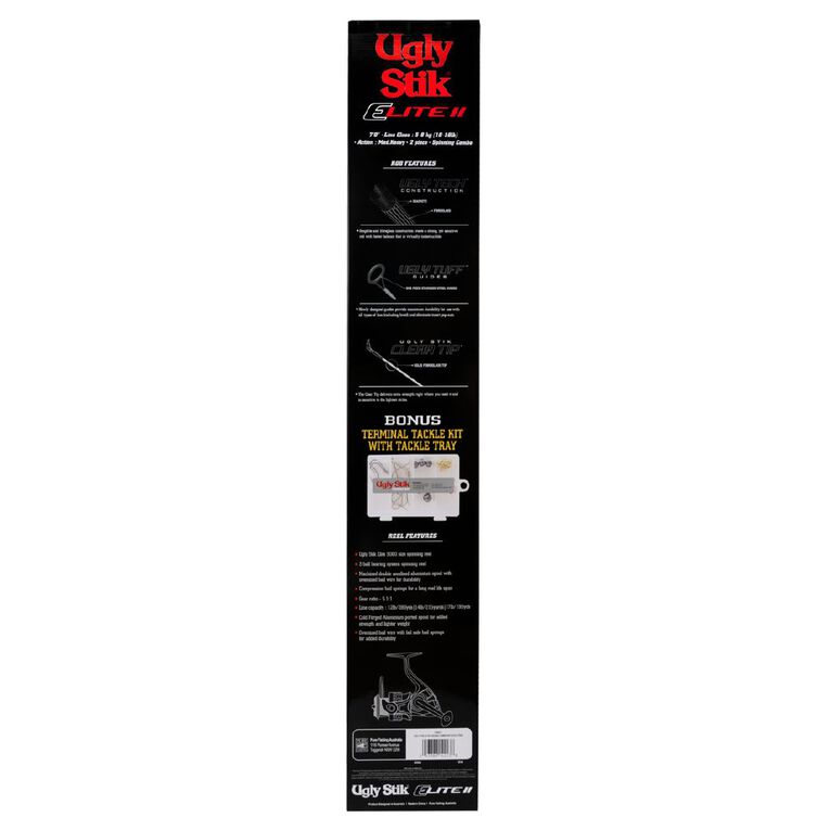 Ugly Stik Ugly Stik Elite II Boxed Spinning Combo 7FT 2 Piece, , hi-res