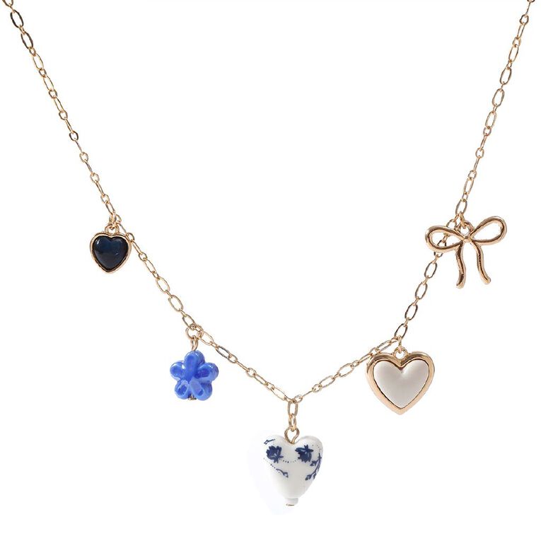 H&H Charm Gold Necklace, , hi-res