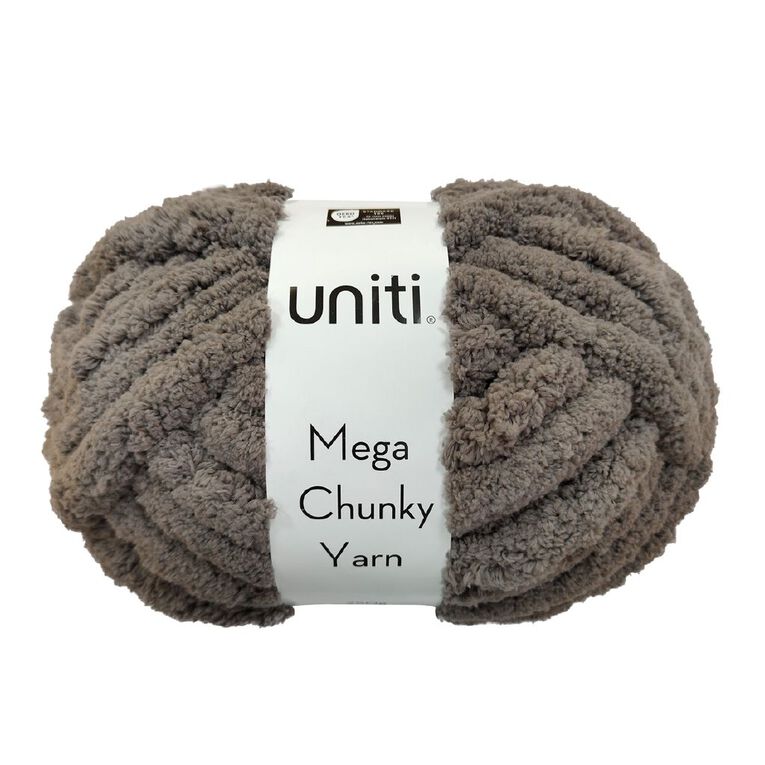 Uniti Yarn Mega Chunky Charcoal 250g, , hi-res
