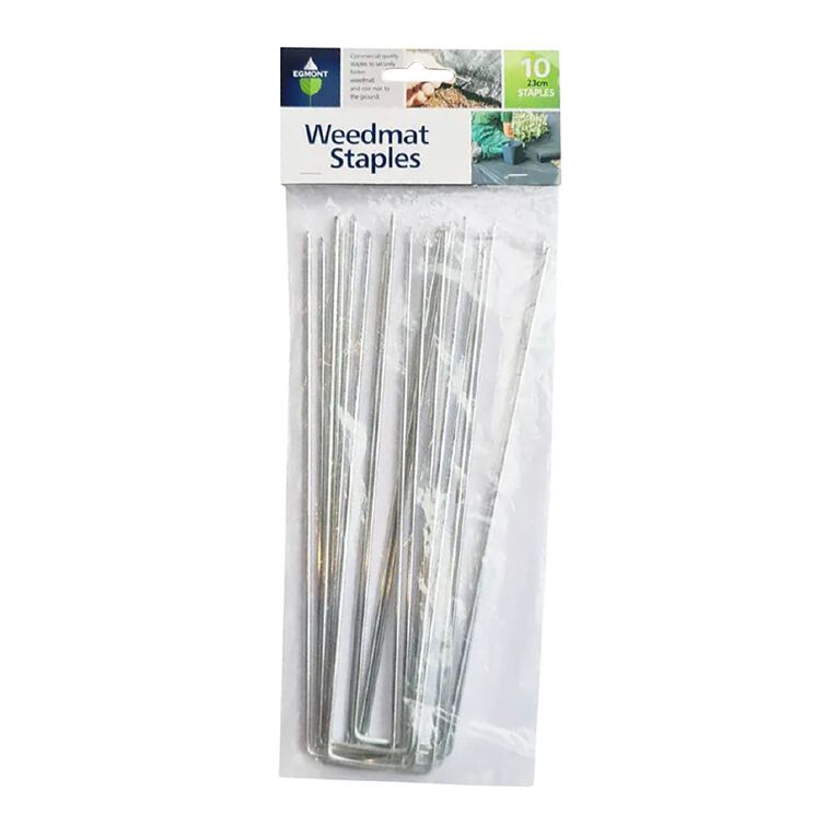 Egmont Egmont Weedmat Staples 23cm x 10 Pack, , hi-res