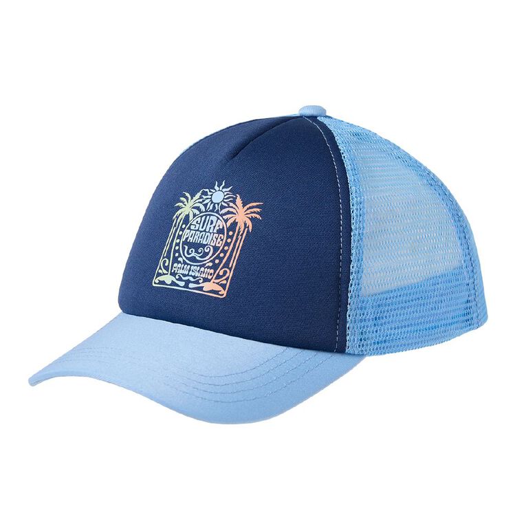 Young Original Kids Trucker Cap, Blue Dark, hi-res