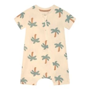 Young Original Babies' Short Sleeve Zip-Thru All-in-One