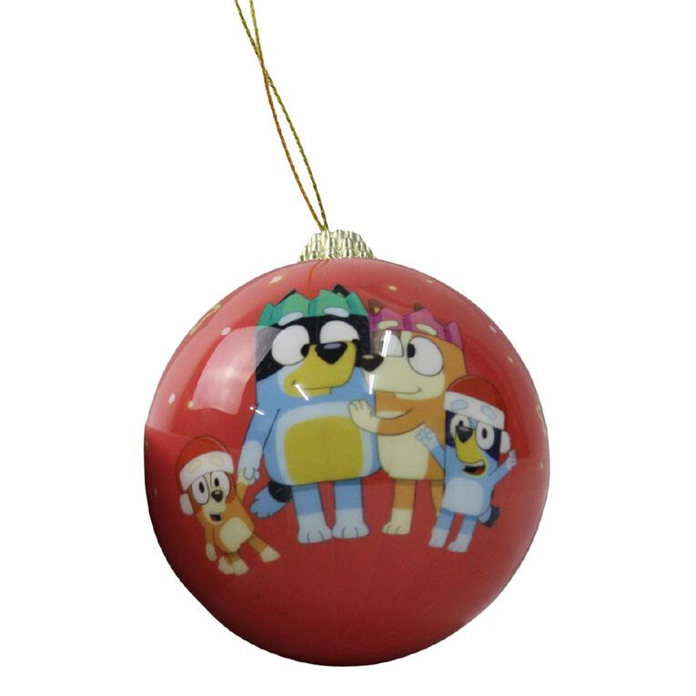 Bluey Christmas Bauble Red, , hi-res