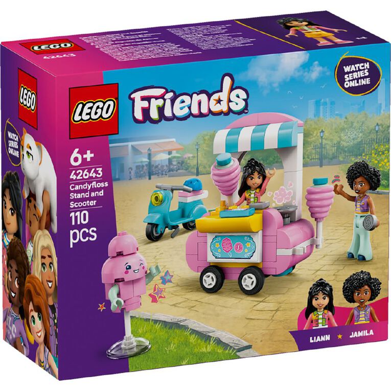 LEGO Friends Cotton Candy Stand & Scooter 42643, , hi-res