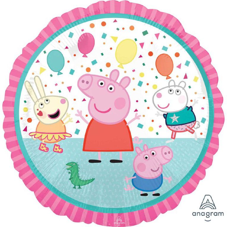 Peppa Pig Anagram Peppa Pig 45cm Standard Foil Balloon, , hi-res