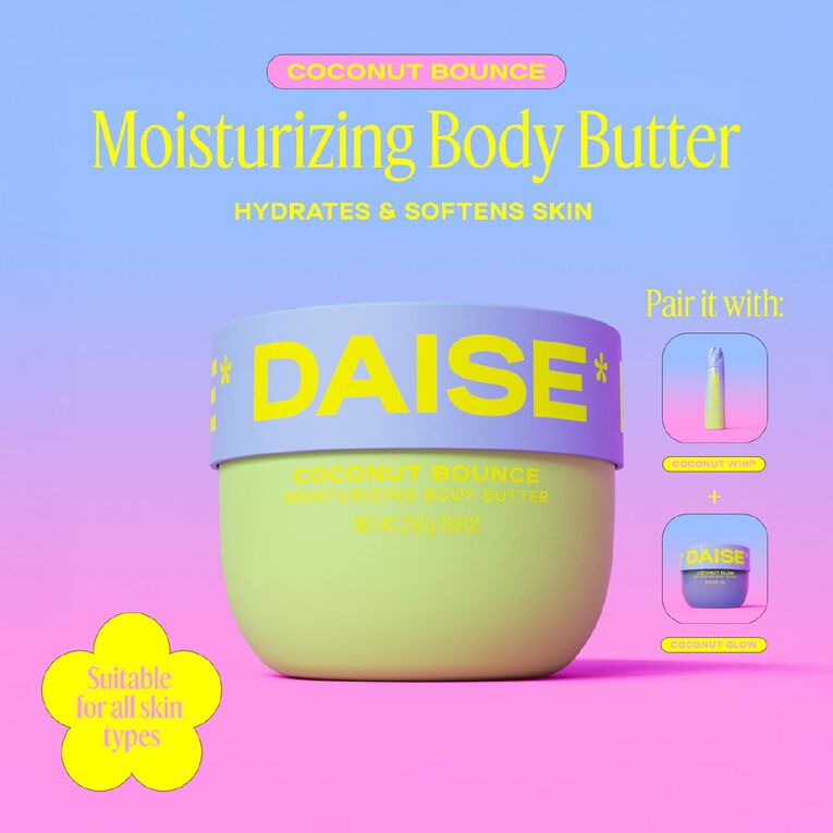 Daise Moisturizing Body Butter Coconut 250g, , hi-res