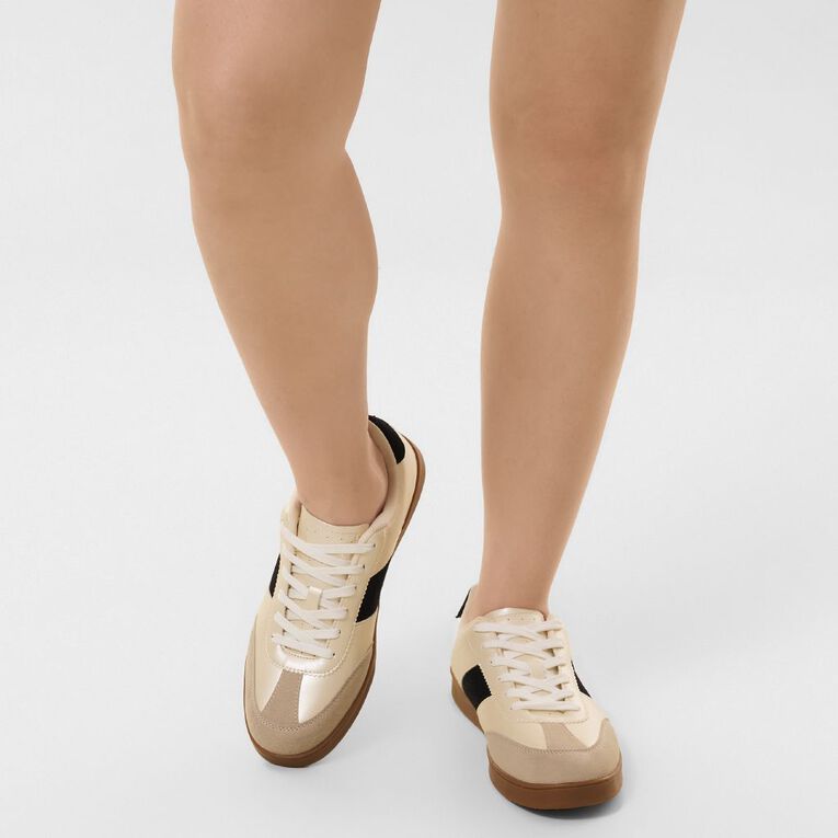 H&H Women's Women's Petra Sneakers, White/Black, hi-res