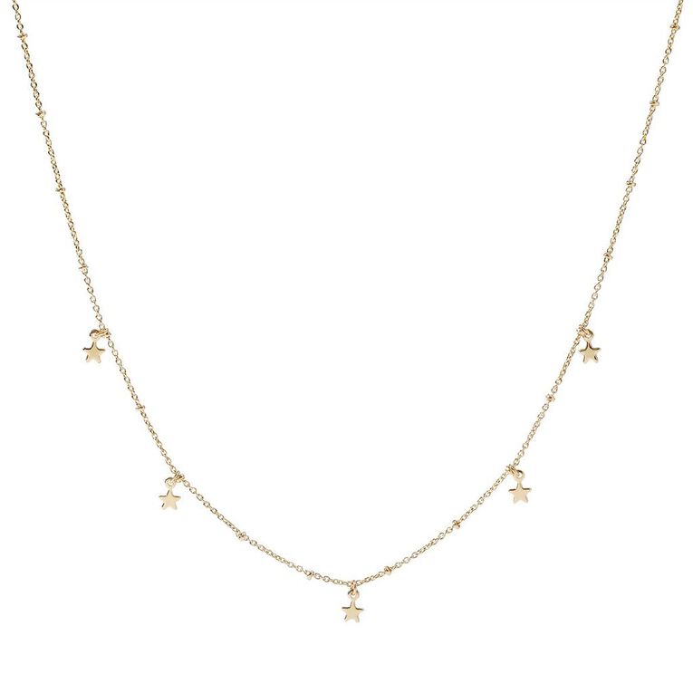 Gold Plated Star Necklace, , hi-res