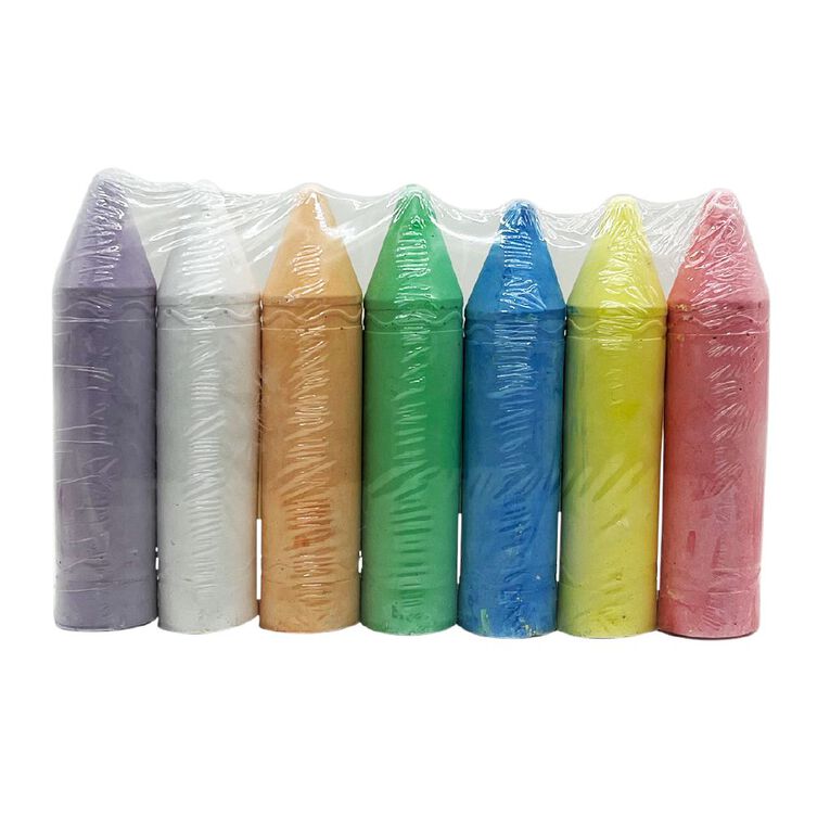 Uniti Kids Giant Sidewalk Chalk Assorted 7 Pack, , hi-res