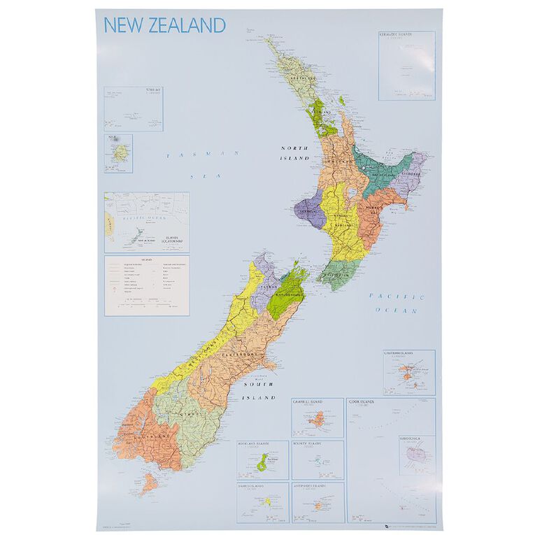 Poster New Zealand Regions, , hi-res