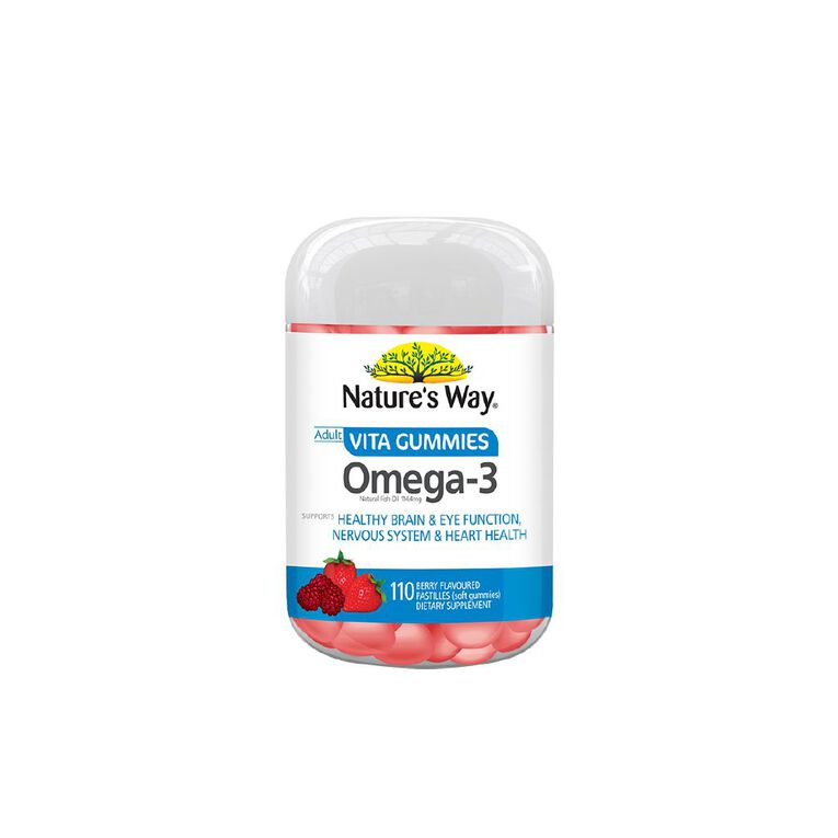 Nature's Way Adults Vita Gummies Omega-3 110s, , hi-res