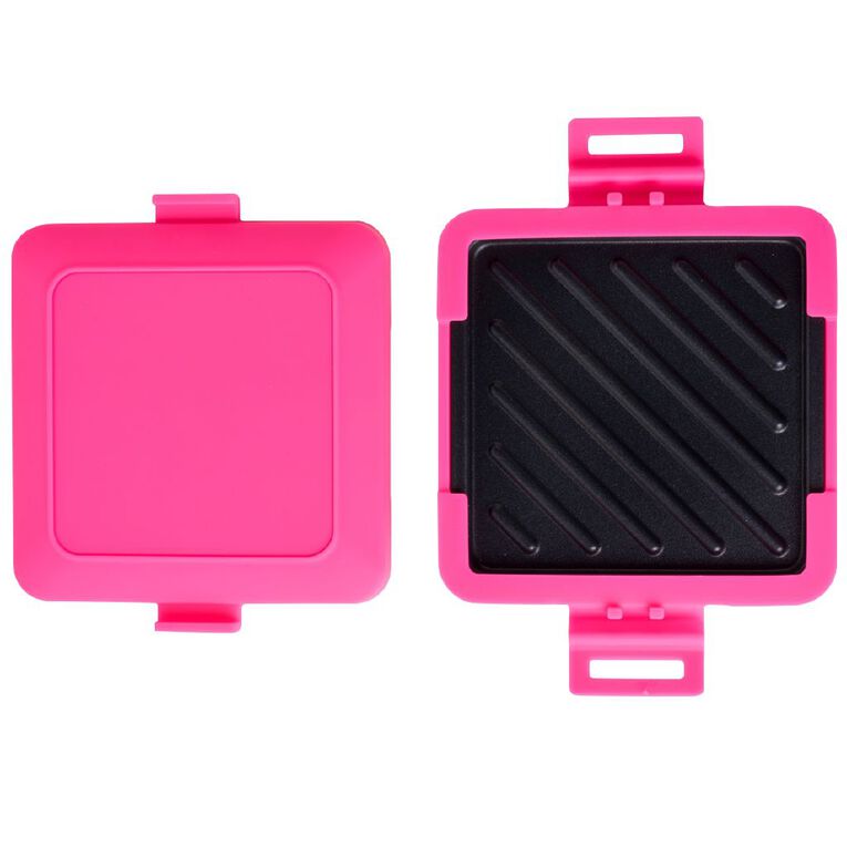 Living & Co Microwave Toasted Sandwich Maker Pink, , hi-res