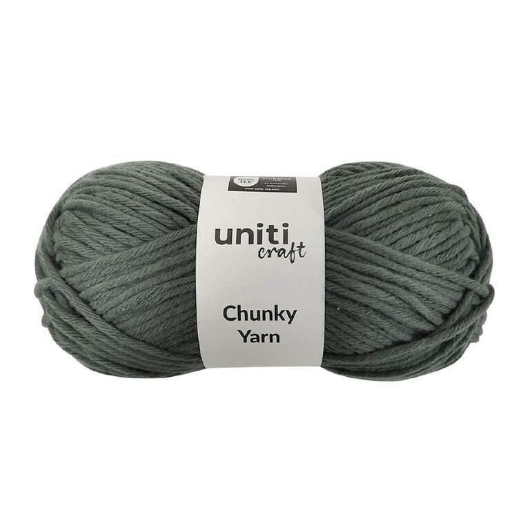 Uniti Yarn Chunky 100G Charcoal, , hi-res