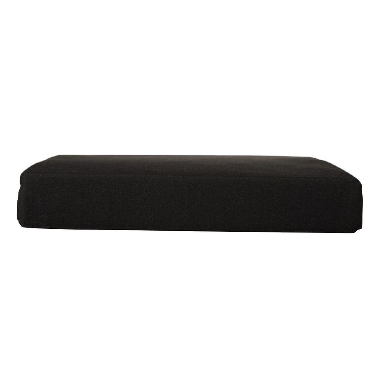 Living & Co Fitted Microfibre Sheet Black Single, Black, hi-res