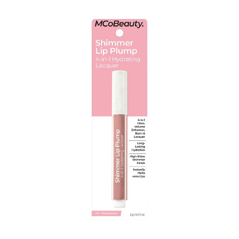 MCoBeauty Shimmer Lip Plump 4-In-1 Hydrating Lacquer Alli, , hi-res