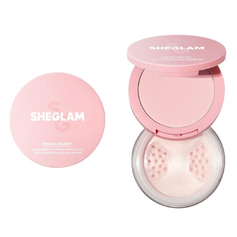 Sheglam Insta Ready Face And Under Eye Setting Powder Duo Bubblegum14g, , hi-res