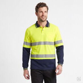 Rivet Men's Long Sleeve Polo