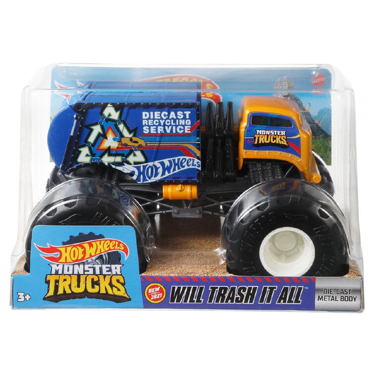 Hot Wheels Monster Trucks 1:24 Scale Diecast Truck, , hi-res