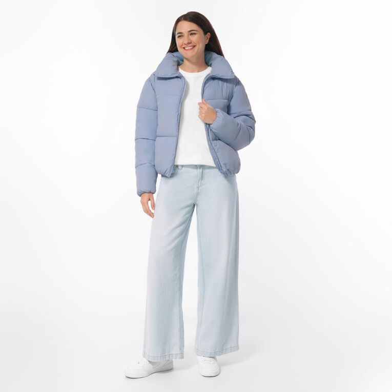 H&H Women's Puffer Jacket, Blue Light, hi-res