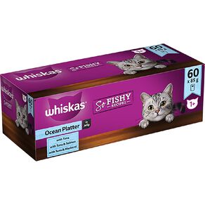 Whiskas So Fishy Ocean Platter 60 Pack 85g
