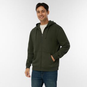 H&H Men's Zip-Thru Hooded Sweatshirt
